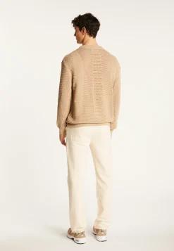 Montagut Pulls-Pull en coton ajouré - Marlow 13-Beige moyen