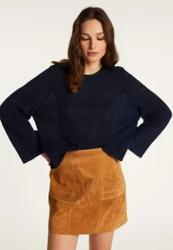 Montagut Pulls-Pull en laine - Fabiola 05-Bleu marine