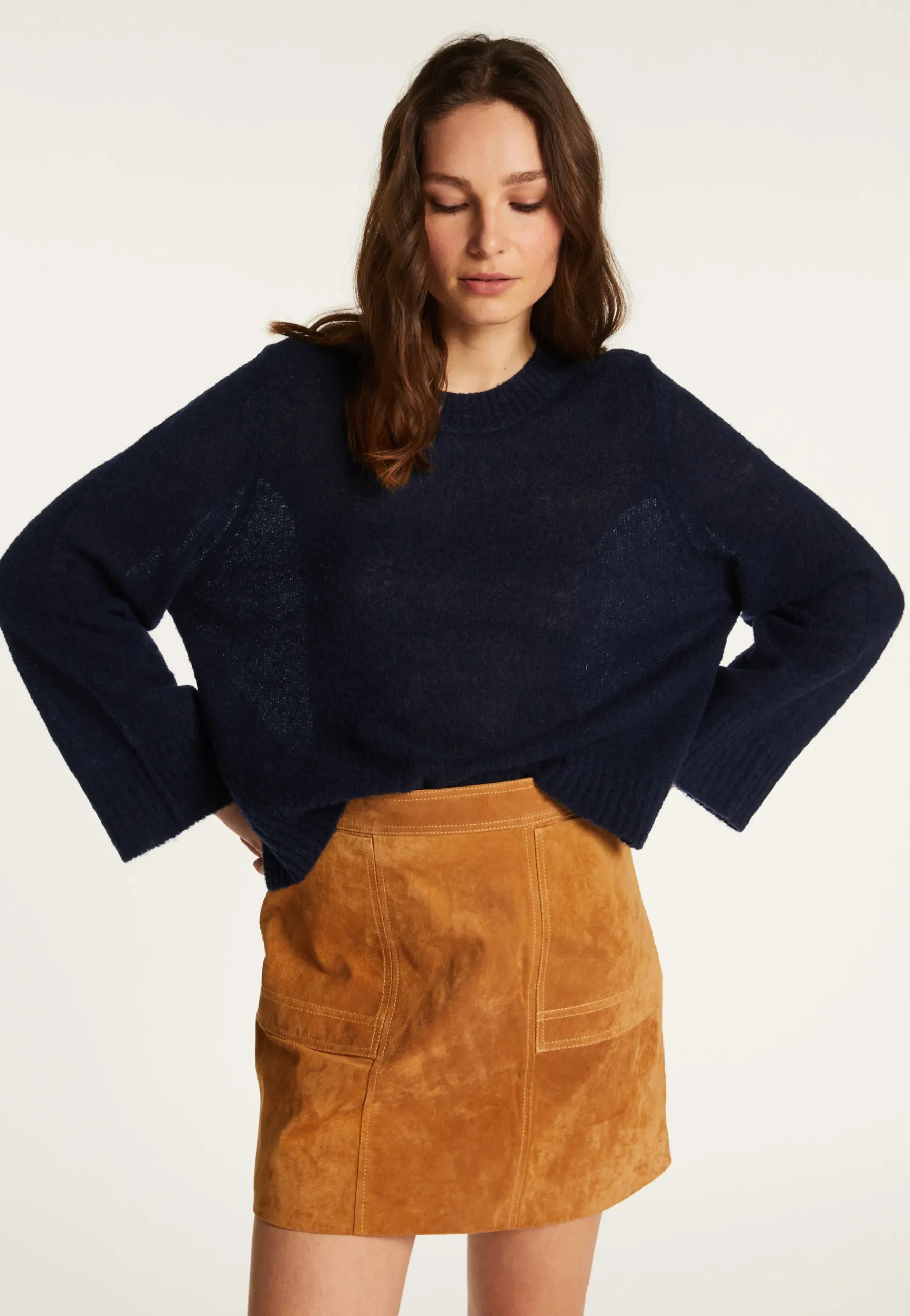 Montagut Pulls-Pull en laine - Fabiola 05-Bleu marine