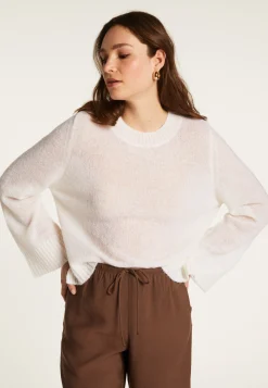 Montagut Pulls-Pull en laine - Fabiola 82-Ecru