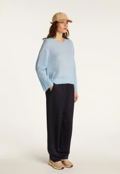 Montagut Pulls-Pull en laine - Fabiola 77-Bleu ciel