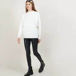 Montagut Pulls-Pull en laine boutons épaule - Gipsy 82-Ecru