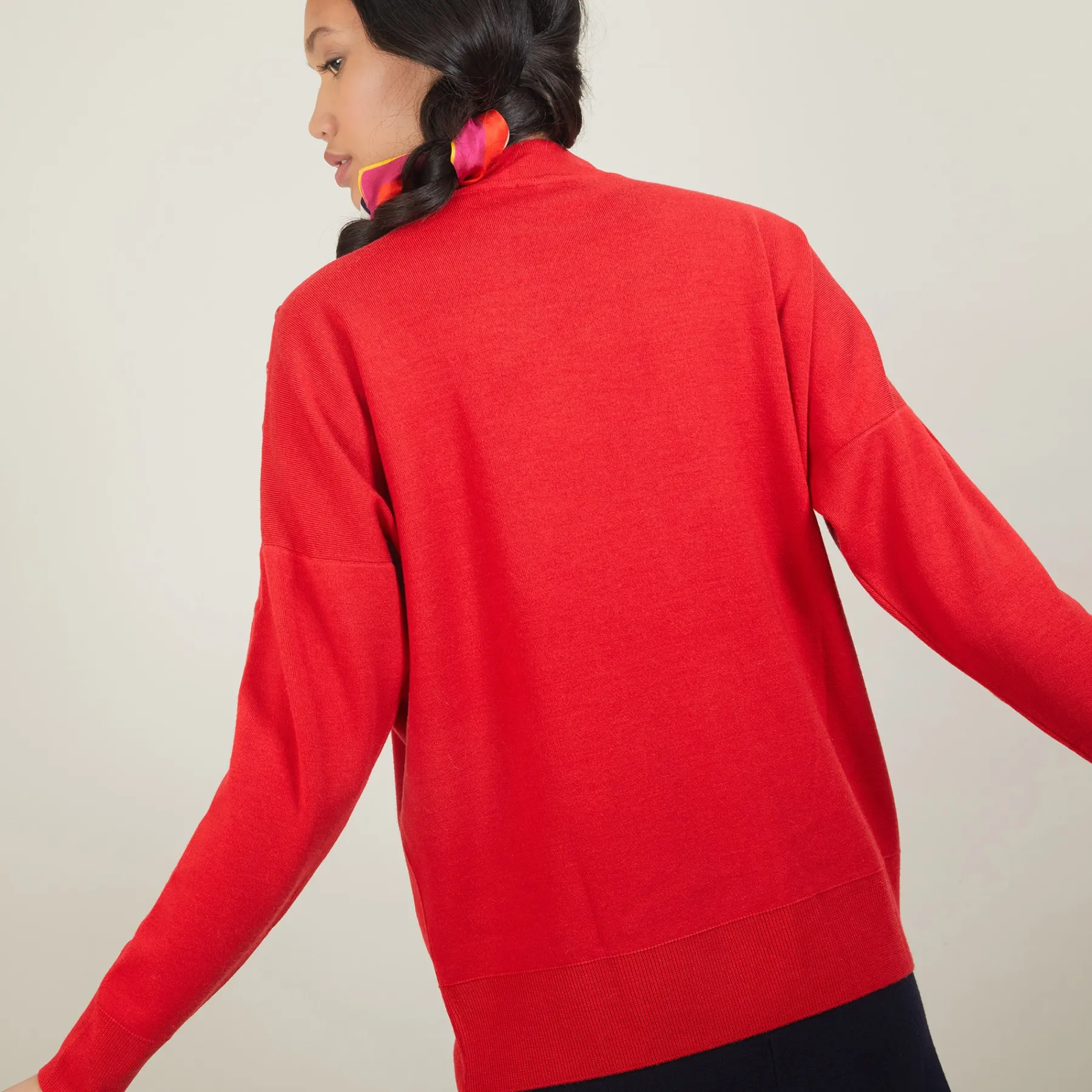 Montagut Pulls-Pull en laine boutons épaule - Gipsy 52-Rouge