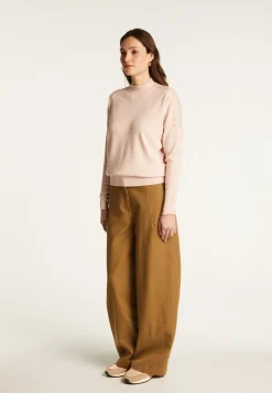 Montagut Pulls-Pull en laine boutons épaule - Gipsy 24-Rose clair