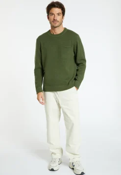 Montagut Pulls-Pull en laine et cachemire - Tylan 83-Kaki