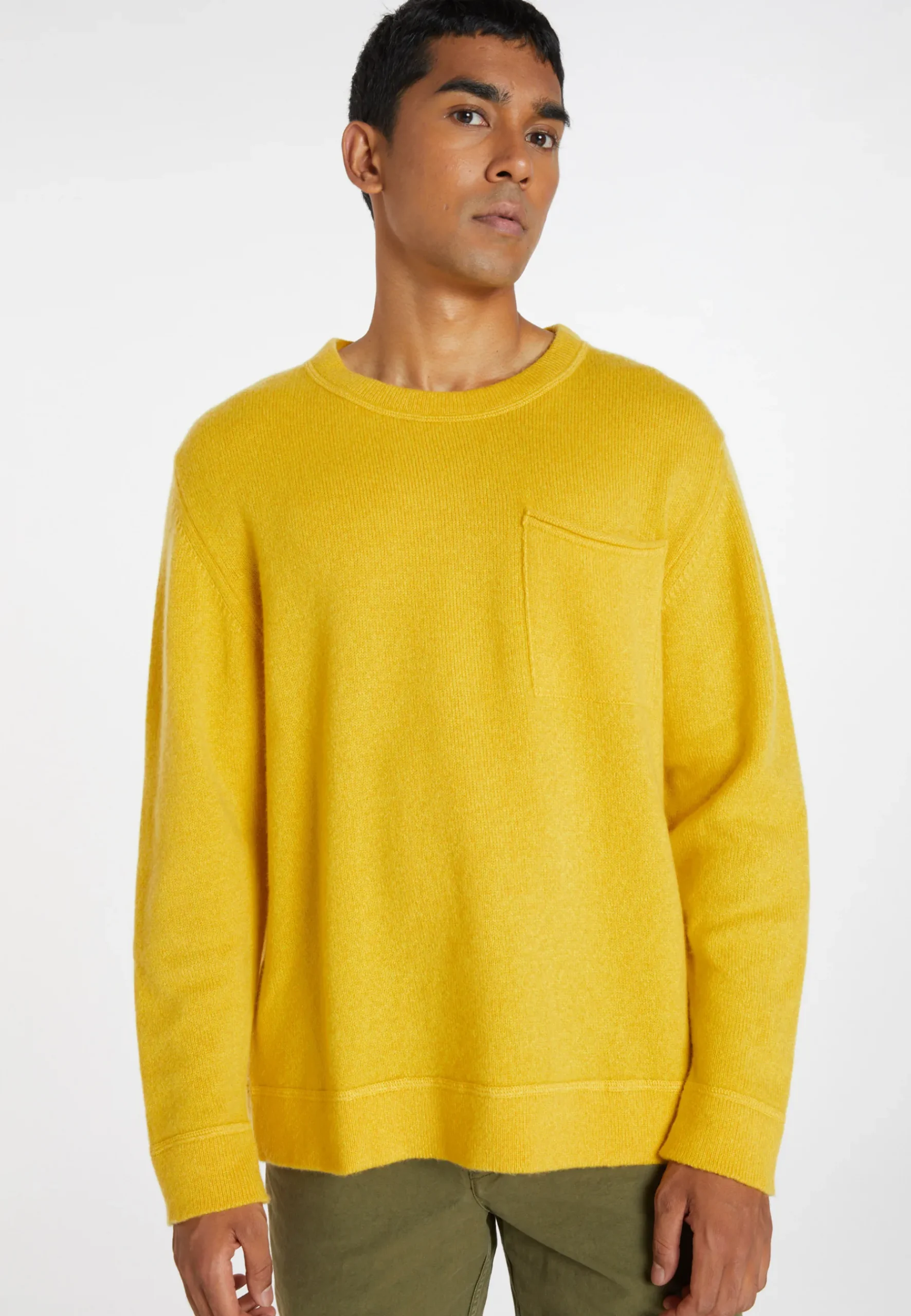 Montagut Pulls-Pull en laine et cachemire - Tylan 89-Moutarde