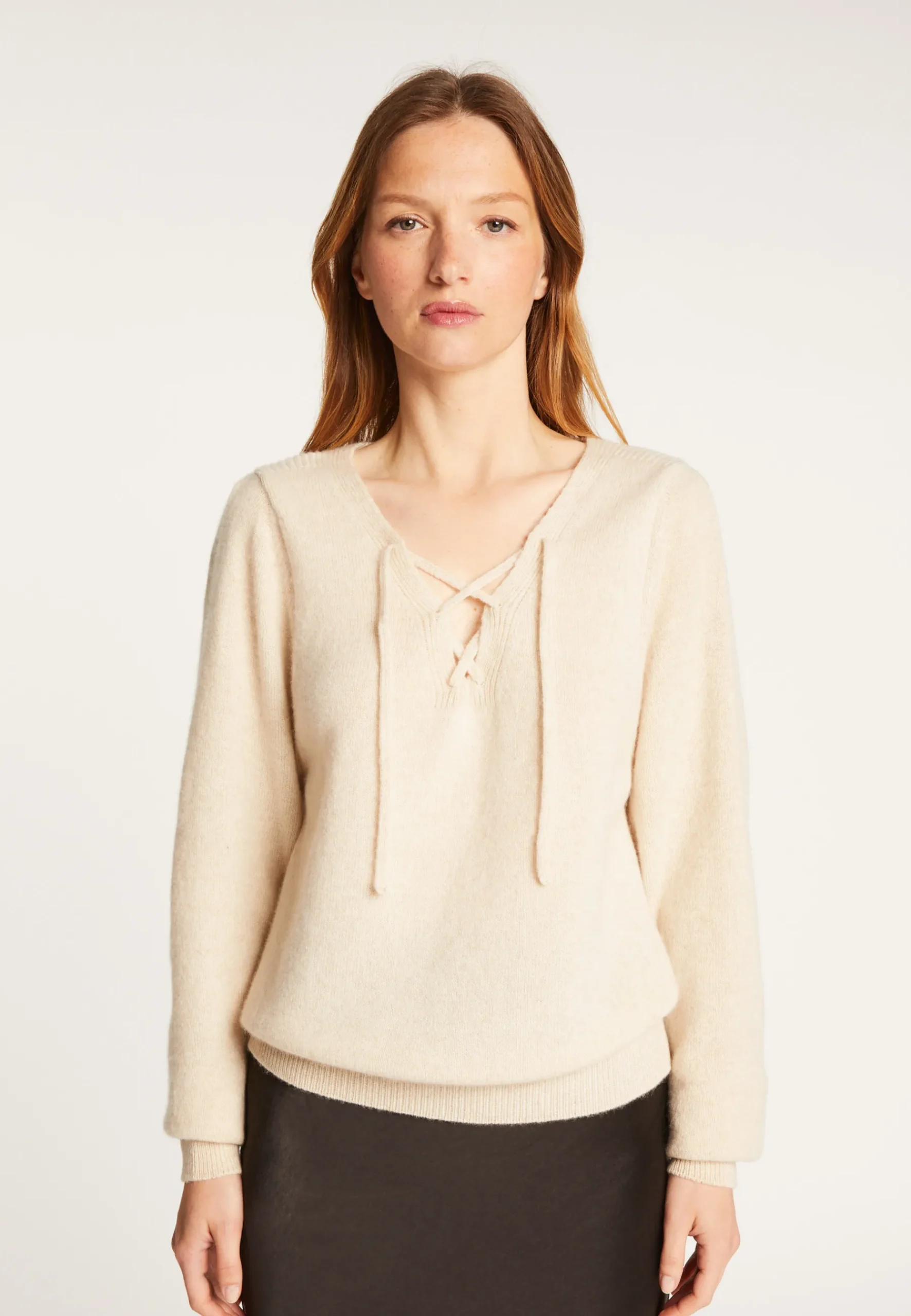 Montagut Pulls-Pull en laine et cachemire - Ramy 82-Ecru
