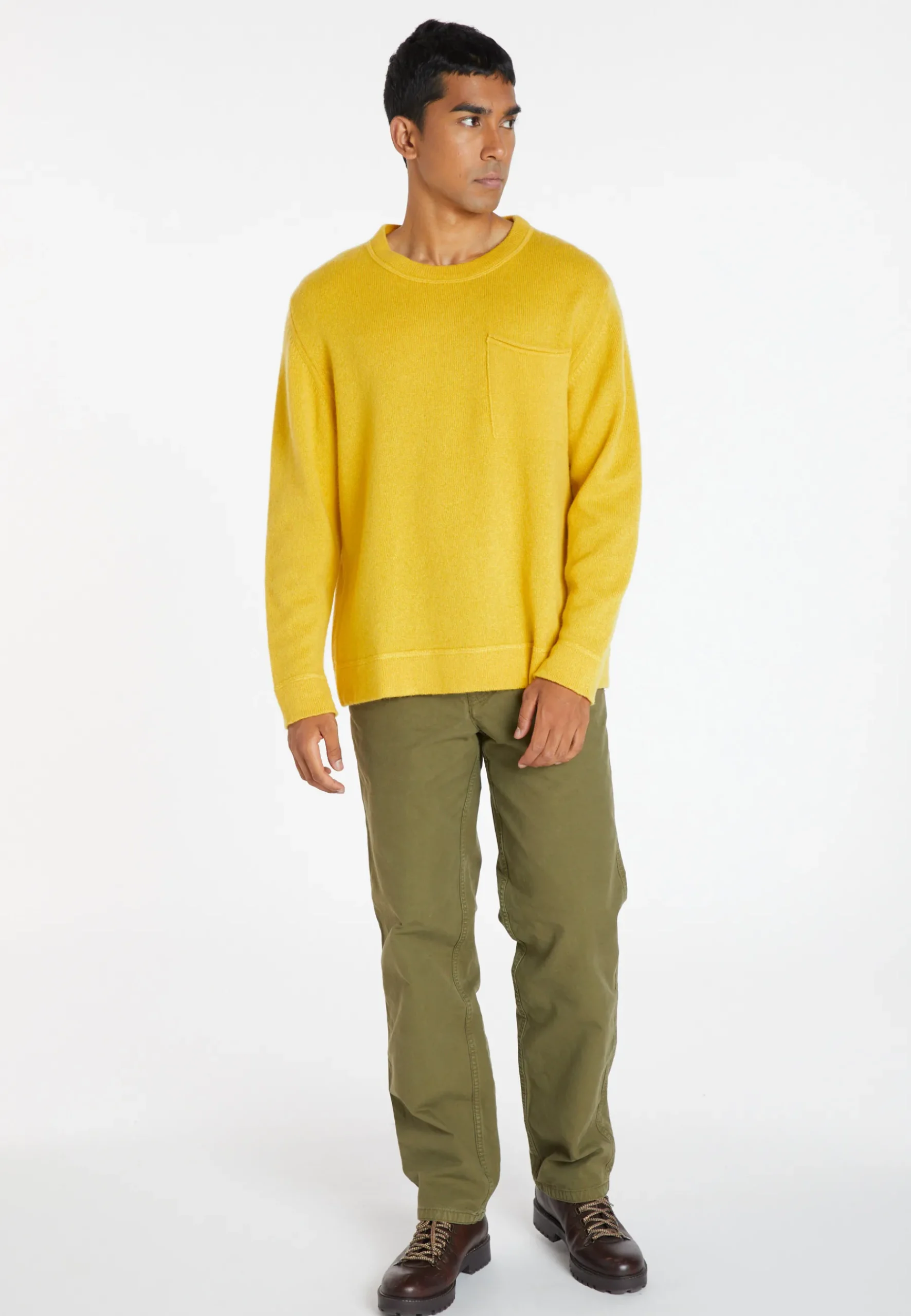 Montagut Pulls-Pull en laine et cachemire - Tylan 89-Moutarde