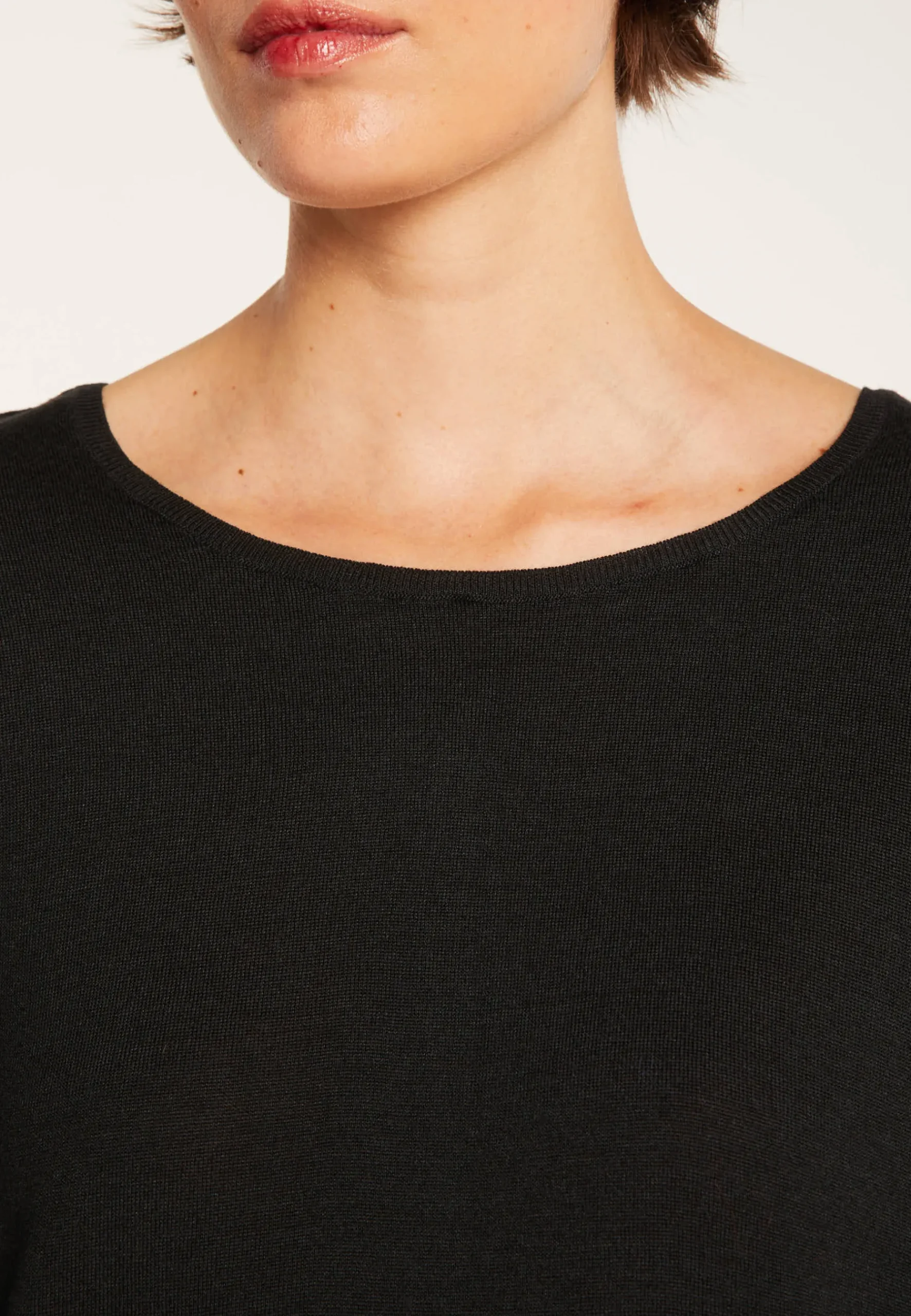 Montagut Pulls-Pull en laine et soie fente dans le dos - Euphrosine 10-Gris foncé