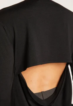 Montagut Pulls-Pull en laine et soie ouverture dos - Embrun 10-Gris foncé