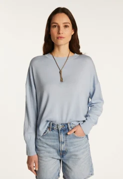 Montagut Pulls-Pull en laine mérinos - Adèle 77-Bleu ciel