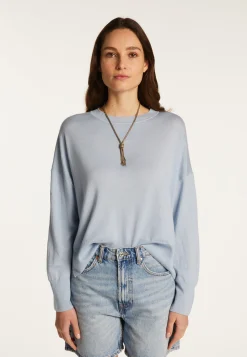 Montagut Pulls-Pull en laine mérinos - Adèle 77-Bleu ciel