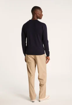 Montagut Pulls-Pull en laine mérinos - Lion 05-Bleu marine