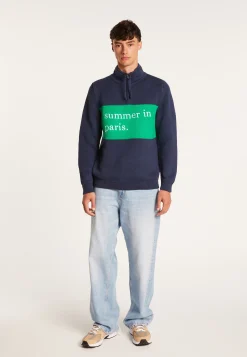 Montagut Pulls-Pull homme Maison x Cuisse de Grenouille - Losta 05-Bleu marine