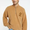 Montagut Pulls-Pull laine col zippé - Sullivan 88-Camel