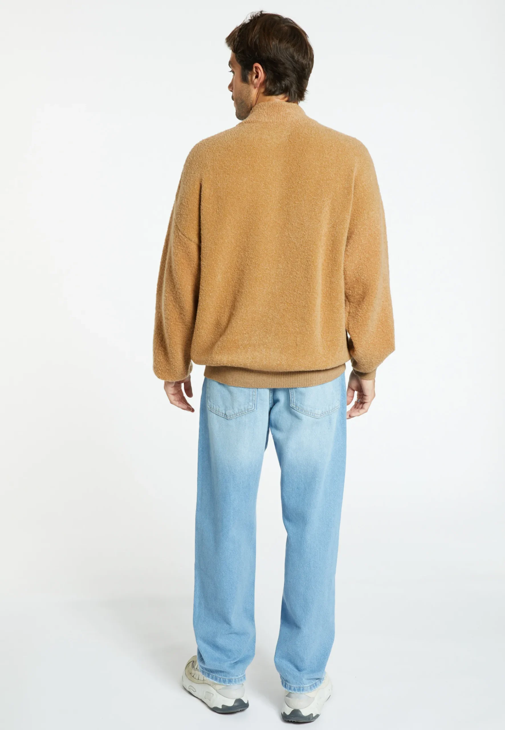 Montagut Pulls-Pull laine col zippé - Sullivan 88-Camel
