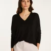 Montagut Les Incontournables-Pull laine manches chauves-souris - Boxe 01-Noir