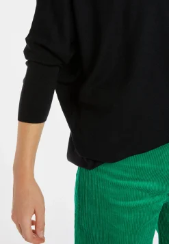 Montagut Les Incontournables-Pull laine manches chauve-souris - Boxe 01-Noir