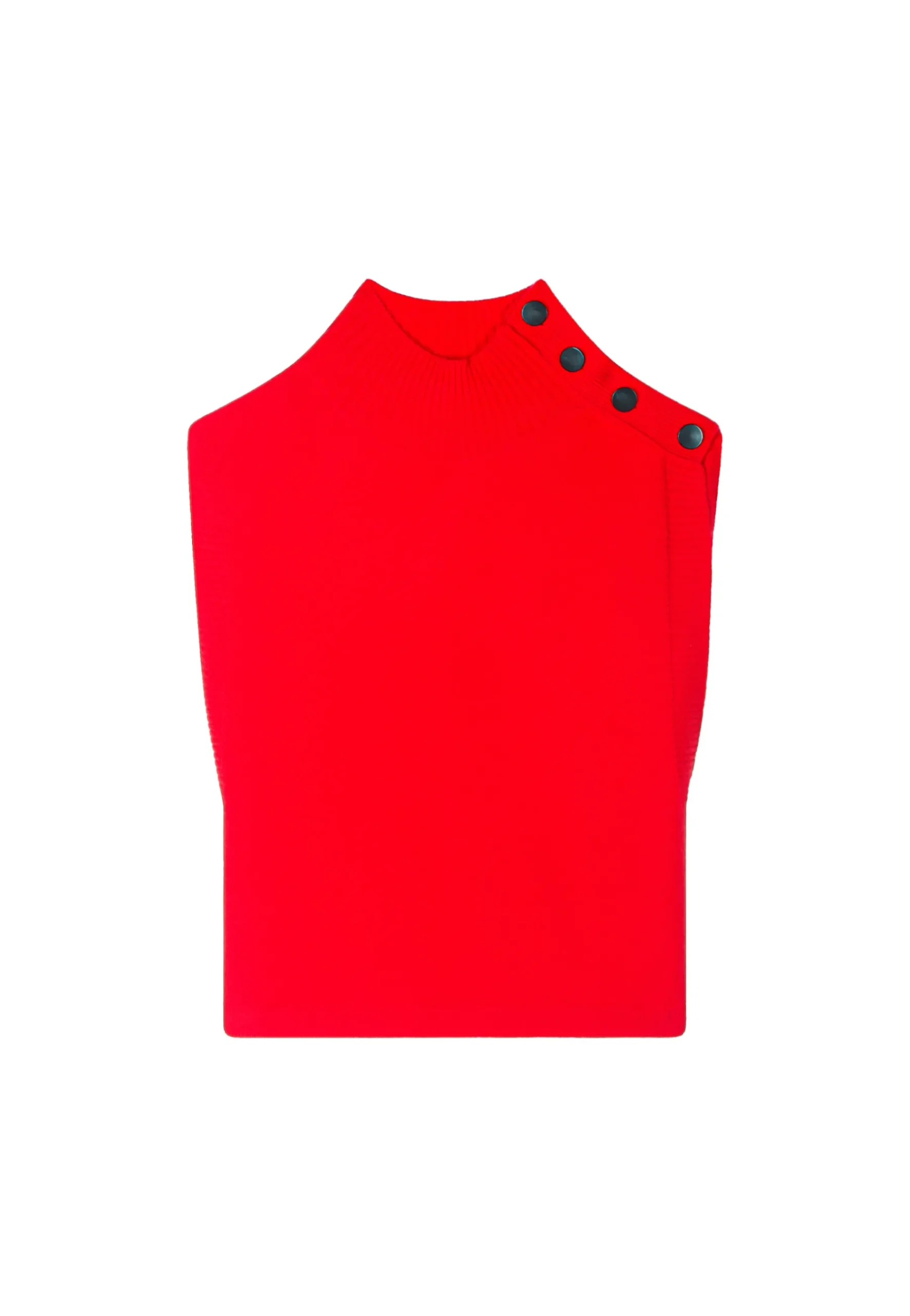 Montagut Les Incontournables-Pull laine sans manches - Vero 52-Rouge