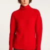 Montagut Pulls-Pull manches extra longues en laine mérinos - Solane 52-Rouge