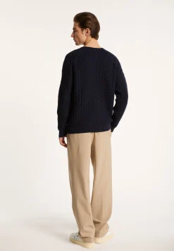 Montagut Pulls-Pull manches raglan en coton - Pepino 05-Bleu marine