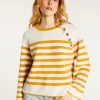 Montagut Pulls-Pull marinière en cachemire à manches ample - Gaelle 15-Orange