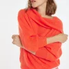 Montagut Pulls-Pull mohair encolure bardot - Caelie 15-Orange