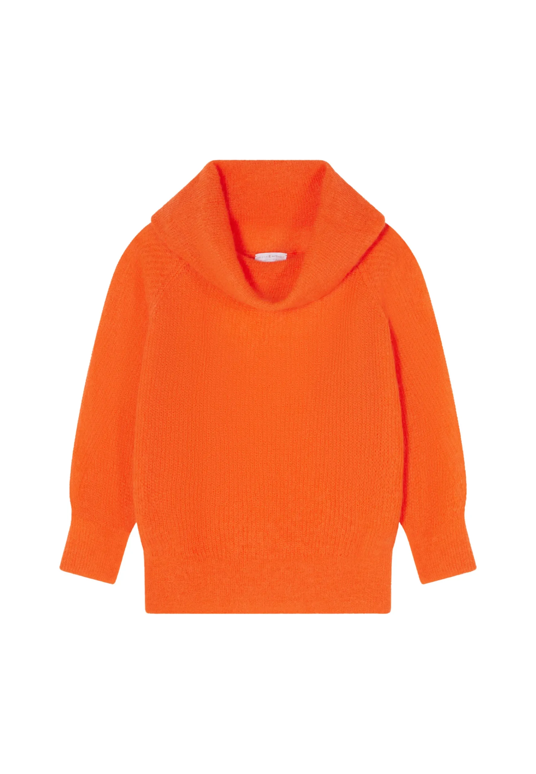 Montagut Pulls-Pull mohair encolure bardot - Caelie 15-Orange