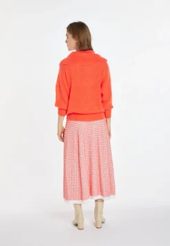 Montagut Pulls-Pull mohair encolure bardot - Caelie 15-Orange