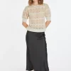 Montagut Pulls-Pull mohair manches ballon - Cosmos 82-Ecru