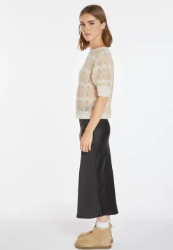 Montagut Pulls-Pull mohair manches ballon - Cosmos 82-Ecru