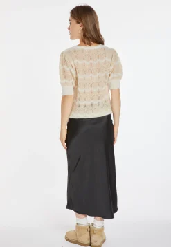 Montagut Pulls-Pull mohair manches ballon - Cosmos 82-Ecru
