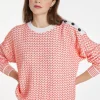 Montagut Pulls-Pull motifs chevron en laine - Coralise 15-Orange