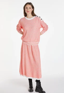 Montagut Pulls-Pull motifs chevron en laine - Coralise 15-Orange