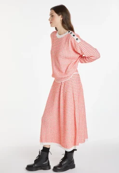 Montagut Pulls-Pull motifs chevron en laine - Coralise 15-Orange