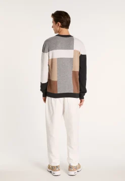 Montagut Pulls-Pull motifs géométriques en cachemire - Lima 10-Gris foncé