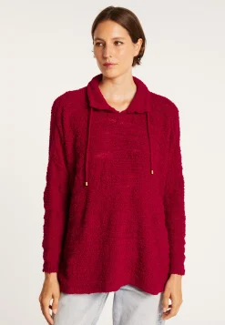Montagut Pulls-Pull oversize à cordons - Semya 52-Rouge