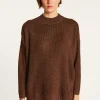 Montagut Pulls-Pull oversize - Gillie 20-Rouge foncé