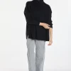 Montagut Les Incontournables-Pull oversize col roulé laine et cachemire - Clara 05-Bleu marine
