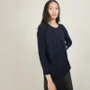 Montagut Les Incontournables-Pull oversize en laine - Béatrize 05-Bleu marine