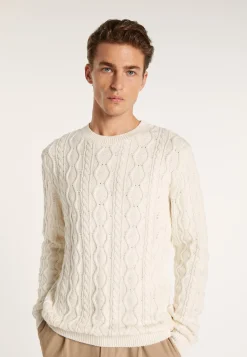 Montagut Pulls-Pull torsadé en coton - Dublin 02-Blanc
