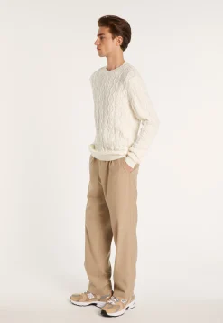 Montagut Pulls-Pull torsadé en coton - Dublin 02-Blanc
