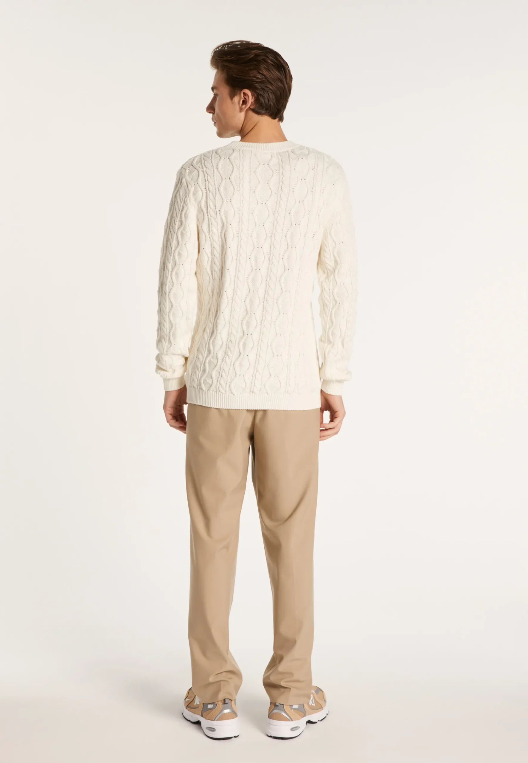 Montagut Pulls-Pull torsadé en coton - Dublin 02-Blanc