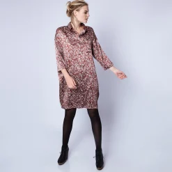 Montagut Jupes Et Robes-Robe chemise en soie Maison x Maison Martin Morel - Gaspar 15-Orange