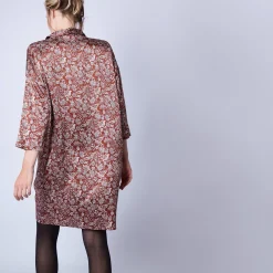 Montagut Jupes Et Robes-Robe chemise en soie Maison x Maison Martin Morel - Gaspar 15-Orange
