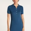 Montagut Jupes Et Robes-Robe col polo en coton - Jacee 03-Bleu foncé