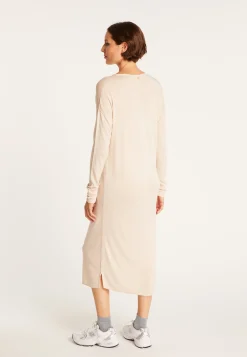 Montagut Jupes Et Robes-Robe d'intérieur en fibre de bambou cachemire - Hina 82-Ecru