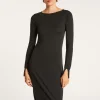 Montagut Jupes Et Robes-Robe en laine et soie fente dos - Epopée 10-Gris foncé