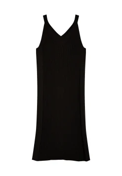 Montagut Jupes Et Robes-Robe longue en coton bio - Leah 01-Noir