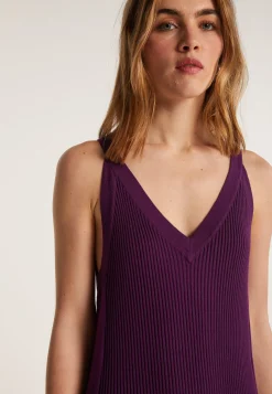 Montagut Jupes Et Robes-Robe longue en coton bio - Leah 17-Violet